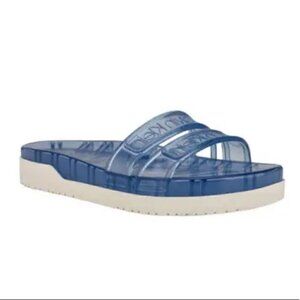 CALVIN KLEIN Tobi Logo-Embossed Platform Sandal